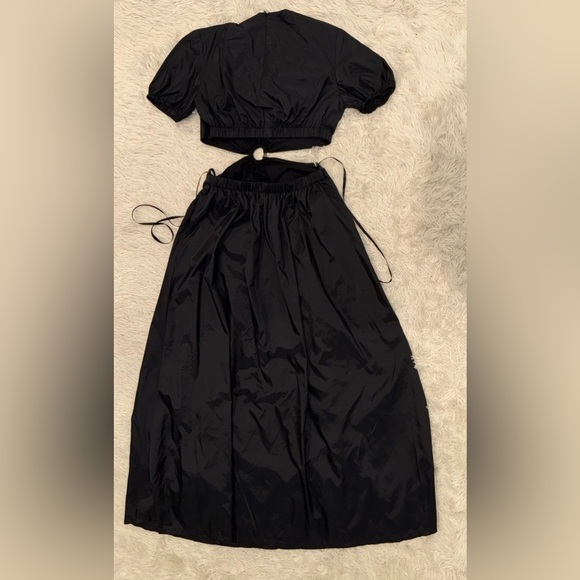 NEW STAUD Calypso cutout midi black Dress Size S - Picture 10 of 11